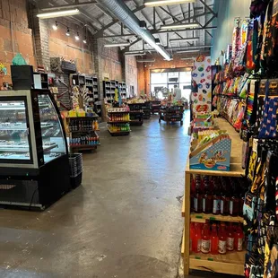 he inside of a grocery store