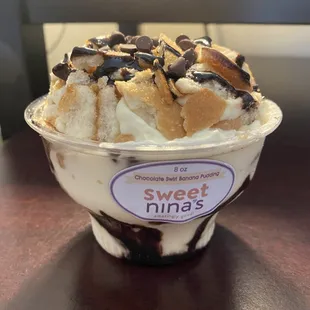 Sweet Nina&apos;s Chocolate Swirl Banana pudding