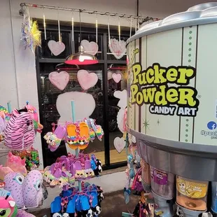 a variety of toys in a store