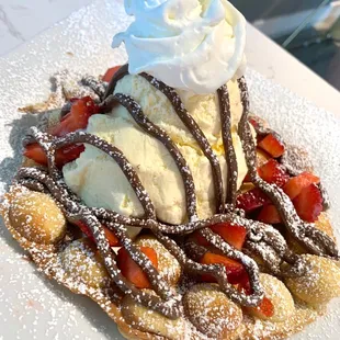 Nutella bubble waffle