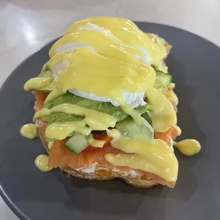 Eggs Benedict Toast