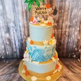 Moana Birthday Cake