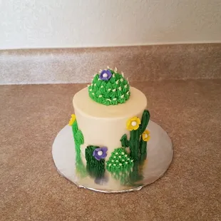 Cactus Smash Cake