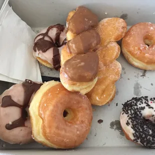 Just a sample of some of the donuts - fresh and delicious!