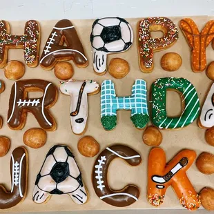 a box of happy birthday cookies