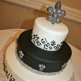 a three tiered cake