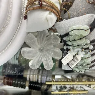 Beautiful Tiare flower crystal