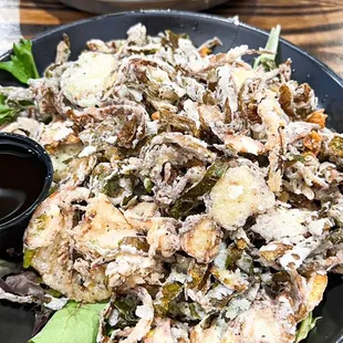 Crispy fried brussel sprouts