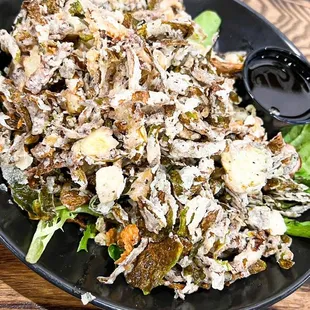 Crispy fried brussel sprouts