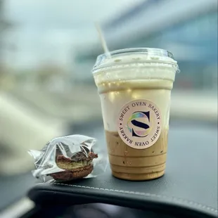 Fish Sauce Caramel iced coffee, viral Dubai chocolate macaron