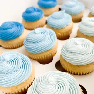 Cupcakes with buttercream icing