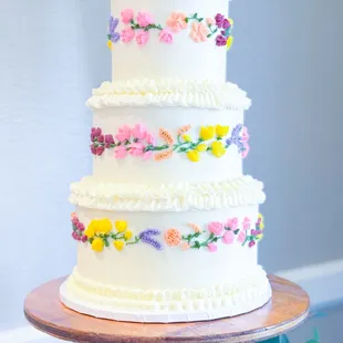 Fiesta flower cake
