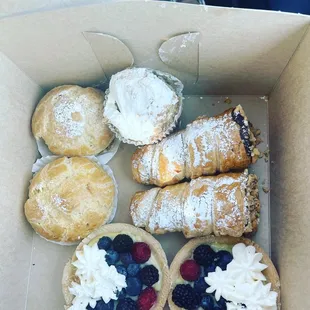 These were some of the delicious treats I received today. My goodness they ate so intense with flavor. If you haven't tried this place, GO!