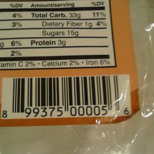 a label on a package