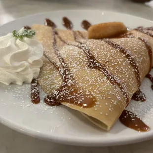 Apple Cinnamon Creme Brulee Crepe