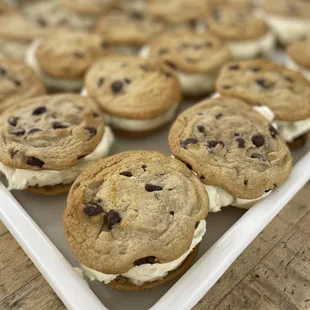 Custom made ice cream sandwiches