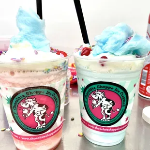 Shakes and malts made with Chocolate Shoppe Ice Cream