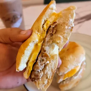 Sausage Egg &amp; Cheese Bagel