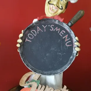 Decoration that displays food specials