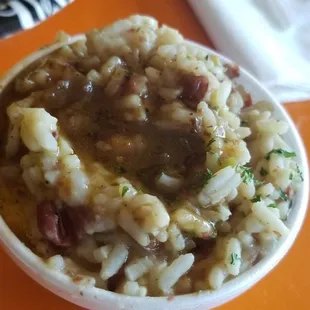 Red beans and rice side