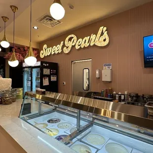 a display of ice cream