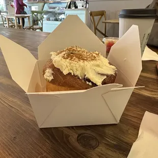 Huge cinnamon roll