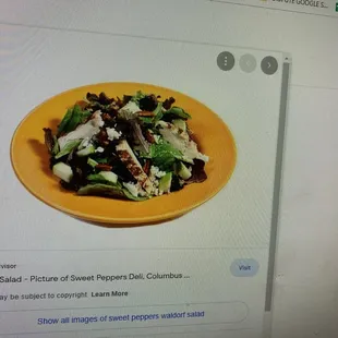 a salad on a plate