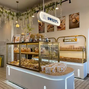 Delicious bakery options Boba tea too!