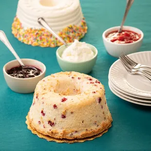Our Raspberry Angel Food Cake is the fluffiest, lightest version you've ever tasted! This collection also includes Cookie and Keto Cakes.