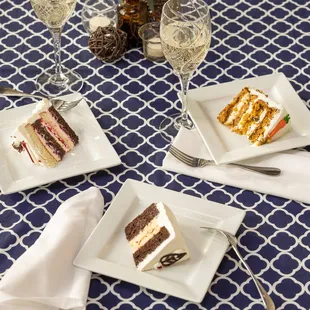 Our European Tortes are created with four layers of cake and three layers of filling made with the highest quality ingredients.