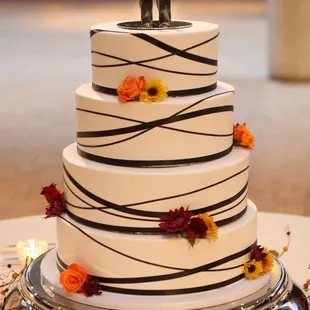 Our wedding cake which tasted as good as it looked!