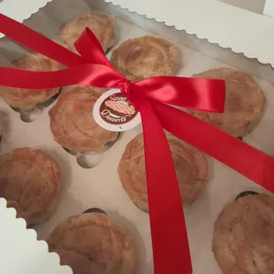 Gift Wrapped Box 1 Dozen Peach Cobbletts Our Family Signature Recipe