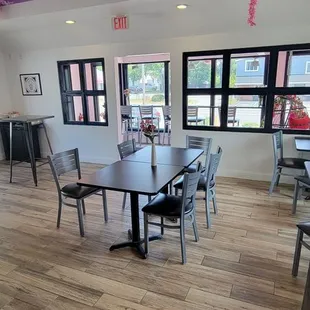 the dining area