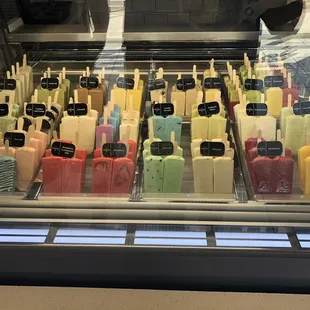 a display of pops