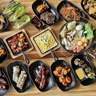 Endless Variety Korean Food. Enjoy!!