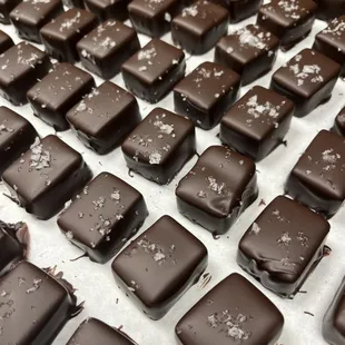 Dark Sea Salt Caramels