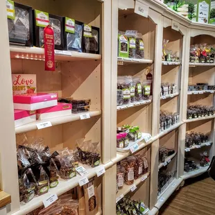 Shelves at Sweet P's