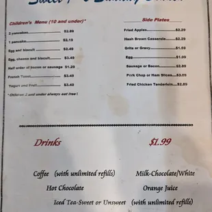 Brunch Menu