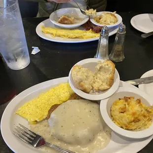 a plate of food on a table