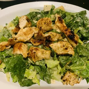 Grilled chicken Caesar salad