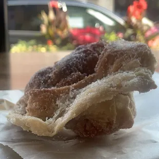 Cardamom &amp; orange zest sugared &quot;cruffin&quot;