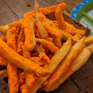 Chees dusted fries.