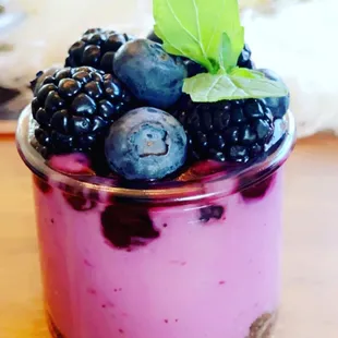 a blueberry yogurt