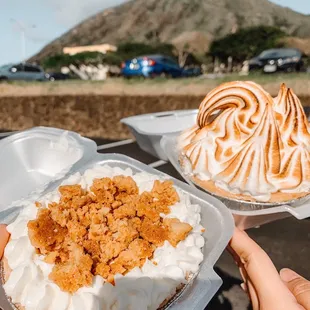 pumpkin crunch &amp; meyer lemon meringue