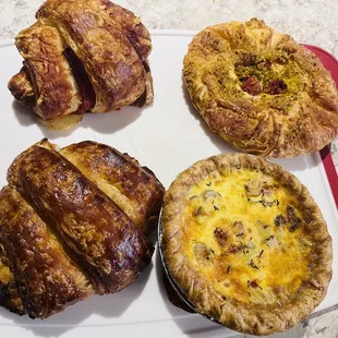 Raspberry Pistachio Danish was a favorite! So was the Ham and Cheese Croissant!
