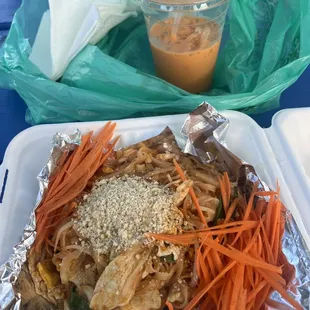 Pad Thai and Thai tea :)