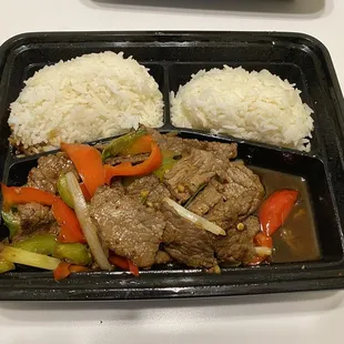 Pepper Steak without carrots