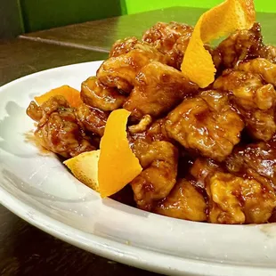 Tangy orange chicken