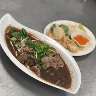 Boat noodle soup