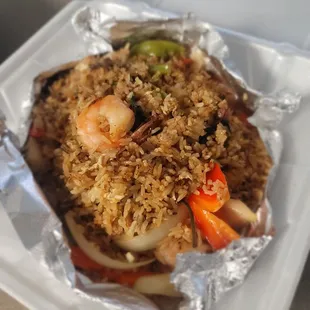 R2. Spicy Fried Rice add Shrimp